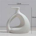 Axyaa Abstract Flower Vase | Modern Home Decor | Ceramic Hydroponic Craft
