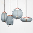 Axyaa Hemp Rope Pendant Light Knot Glass Lamp Suspended Fixture