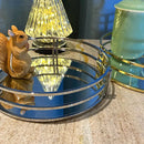 Axya Metal Frame Mirror Storage Tray for Home Decor and Organization