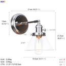 Axyaa Amber Glass Ball Wall Lights Modern LED Wall Lamp