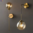 Nordic Glass Ball LED Wall Lamp by Axyaa - Modern Bedroom, Bathroom, Stair Lighting