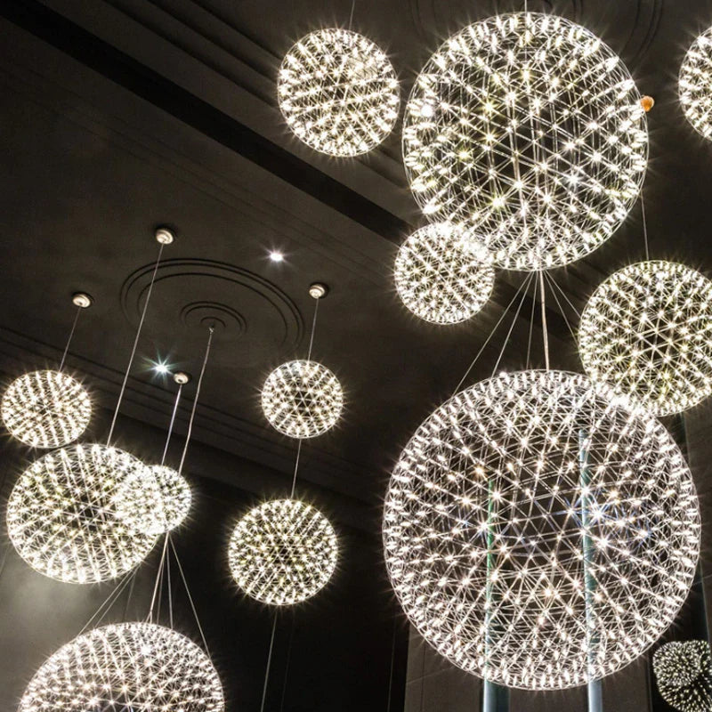 Axyaa Sparkball Pendant Lights for Home Decor and Indoor Lighting