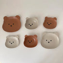 Axyaa Kawaii Bear Ceramics Bowl Plate Set - Cute & Korean-Inspired Tableware