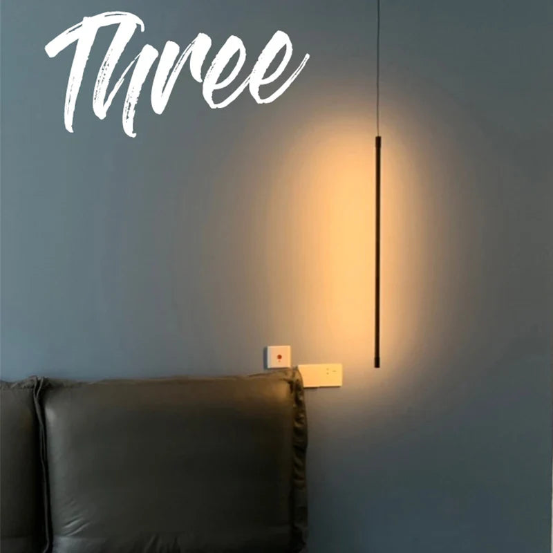 Axyaa Nordic LED Hanging Chandelier for Living Room Bedroom Floor Lamp