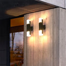 Axyaa Crystal LED Outdoor Wall Light: Waterproof Aluminum Fixture for Garden, Porch, and Indoor Decor