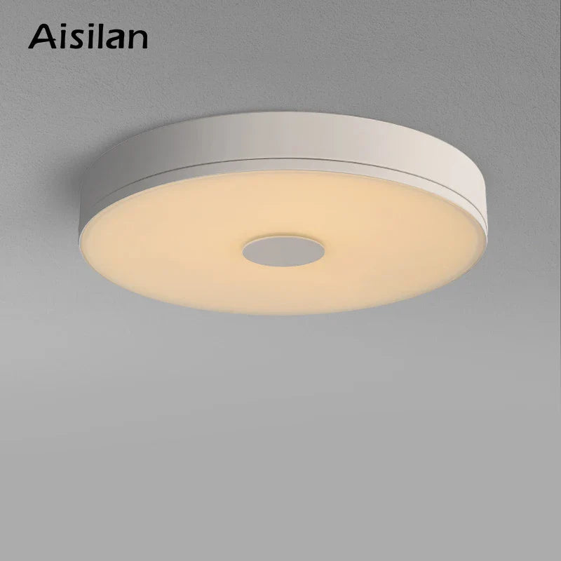 Axyaa Ultra-thin Tempered Glass LED Ceiling Light, 36W Dustproof Lamp for Living Room & Bedroom