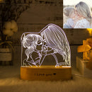 Axyaa Custom Photo Acrylic Lamp with USB Base - Personalized Night Light for Gifts