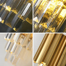 Axyaa Gold Crystal Wall Lamp with LED Light for Home Lighting