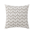 Axyaa Geometric Embroidery Cushion Cover 45x45cm Black Grey for Cozy Home Decor