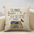 Axyaa Life Beautiful Words Linen Cushion Cover 45x45cm Luxe Bedroom Decor