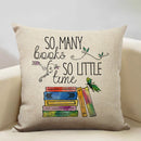 Axyaa Life Beautiful Words Linen Cushion Cover 45x45cm Luxe Bedroom Decor