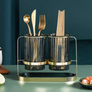 Axyaa Tableware Organizer Cutlery Shelf, Durable Chopstick Holder & Spoon Fork Rack