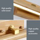 Axyaa Wood and Copper LED Rotatable Wall Lamp for Nordic Modern Home Décor