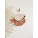 Axyaa Macrame Wall Hanging with Wood Beads and Tassels, Handmade Woven Decor for Home Office