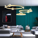 Axyaa Nordic Butterfly Crystal Chandelier: Modern Luxury Lighting for Living Room, Bedroom & Dining Area