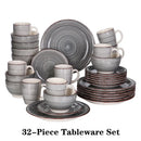 Axyaa Bella-GY Porcelain Dinner Set 48-Pieces Vintage Tableware Kit