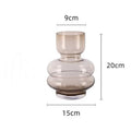 Axyaa Glass Vase Hydroponic Flower Pot Modern Home Desk Decoration Feature