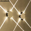 Axyaa Cross Star Wall Lamp - Modern Bedroom Living Room LED Wall Light