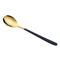 Axyaa Stainless Steel Golden Teaspoons with Long Handle - Kitchen Tableware