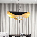 Axyaa Lederam Manta Pendant Lamp: Industrial Retro Design, White/Black