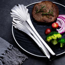 Axyaa Stainless Steel Kitchen Tongs Steak Clamp Long Handle Cooking Utensil