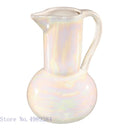 Axyaa Ceramic Shell Vase - White Gloss Abstract Irregular Hydroponic Home Decoration