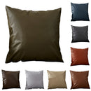 Axyaa Faux Leather Cushion Cover 45x45cm for Home Decor - Throw Pillows and Sofa Accent