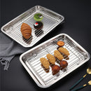 Axyaa Stainless Steel Bakeware Set Kitchen Utensils Storage Tray Cooling Rack