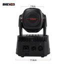 Axyaa Mini LED Wash Moving Head Light with 7x12W RGBW/18W RGBWA+UV for Dj Disco
