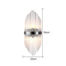 Axyaa Elegant Crystal Wall Lamp for Bedroom Living Room Staircase Aisle Hotel Lighting
