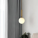 Axyaa Glass Ball Pendant Light - Modern Nordic Globe Ceiling Lamp