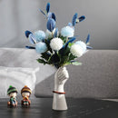 Axya Nordic Hydroponic Ceramic Vase for Modern Home Decor & Floral Arrangements