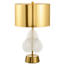Axyaa Modern Metal Glass Table Lamp E27 Desk LED Night Lights