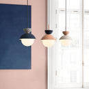 Axyaa Glass Pendant Lamp with Long Cable for Bedside Living Room