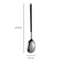 Axyaa Stainless Steel Long Coffee Spoon Set Vintage Tableware Teaspoons Dessert Ice Cream