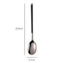 Axyaa Stainless Steel Long Coffee Spoon Set Vintage Tableware Teaspoons Dessert Ice Cream