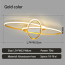 Axyaa Modern LED Ceiling Light for Living Room Bedroom Deco, Dimmable, 110V 220V