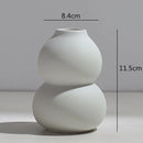 Axyaa Abstract Flower Vase | Modern Home Decor | Ceramic Hydroponic Craft