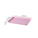 Axyaa Nordic Plastic Serving Tray: Rectangular Kitchen Dinnerware & Organizer