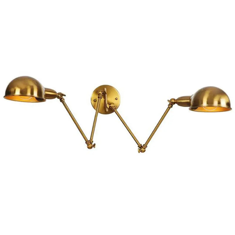 Modern Double Swing Arm Wall Lights by Axyaa: Bedside Novelty Indoor Lamp