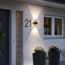 Axyaa Outdoor LED Wall Lights Modern Waterproof Aluminum Sconce Garden Lamps