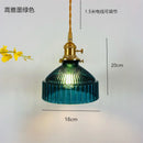 Axyaa Glass Hanging Lamp with Switch | Nordic Copper Pendant Light Fixture