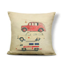 Axyaa Retro Record Camera Pillow Cover - 45X45CM
