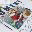 Axyaa Christmas Retro Fabric Napkins Set - Festive Table Decor for Home & Restaurant