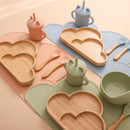 Axya Baby Silicone Tableware Set: Bowl, Spoon, Plate, Feeding Cup