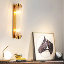 Axyaa Postmodern Crystal Wall Lamp American Minimalist Living Room Bedroom LED Lights