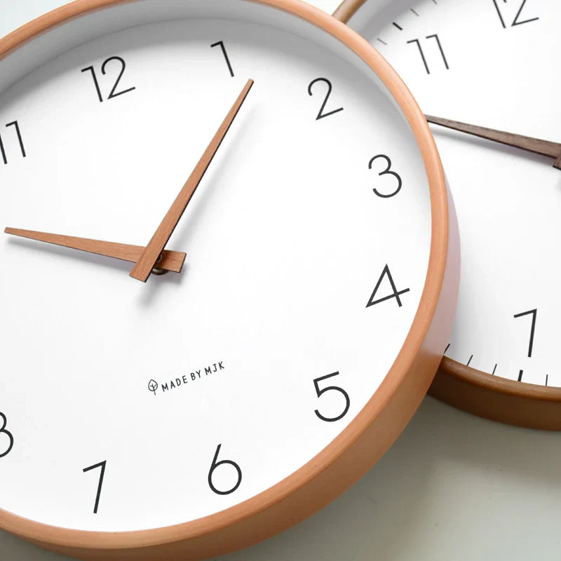 Axya Solid Wood Wall Clock - Modern, Stylish, Mute, Creative, Nordic Design