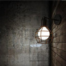 Axyaa Industrial Metal Wheel Wall Sconce - Vintage Loft Bedside Light