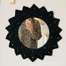 Axyaa Bohemia Macrame Handmade Round Mirror Wall Tapestry - Bedroom Livingroom Bathroom Decor