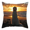 Axyaa Pig Oil Painting Cushion Cover Home Decor Sofa Chair 45X45cm